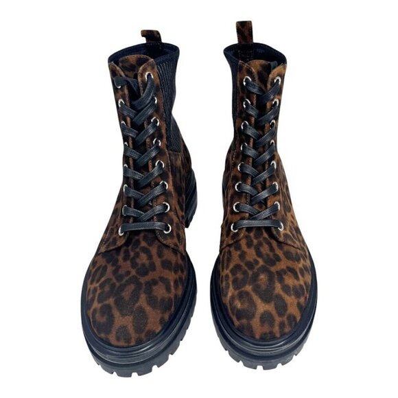 Gianvito Rossi Suede Animal Print Ankle Boots - Picture 3 of 7